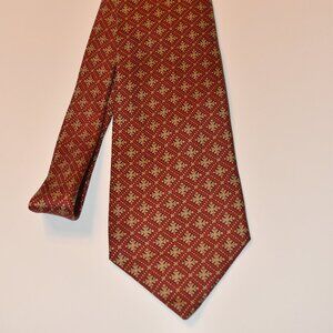 Vintage Red and golden patterned Neck Tie Mens bought in Buckingham Palace store